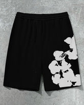 Men's Plus Size Cotton Branches Print Shorts